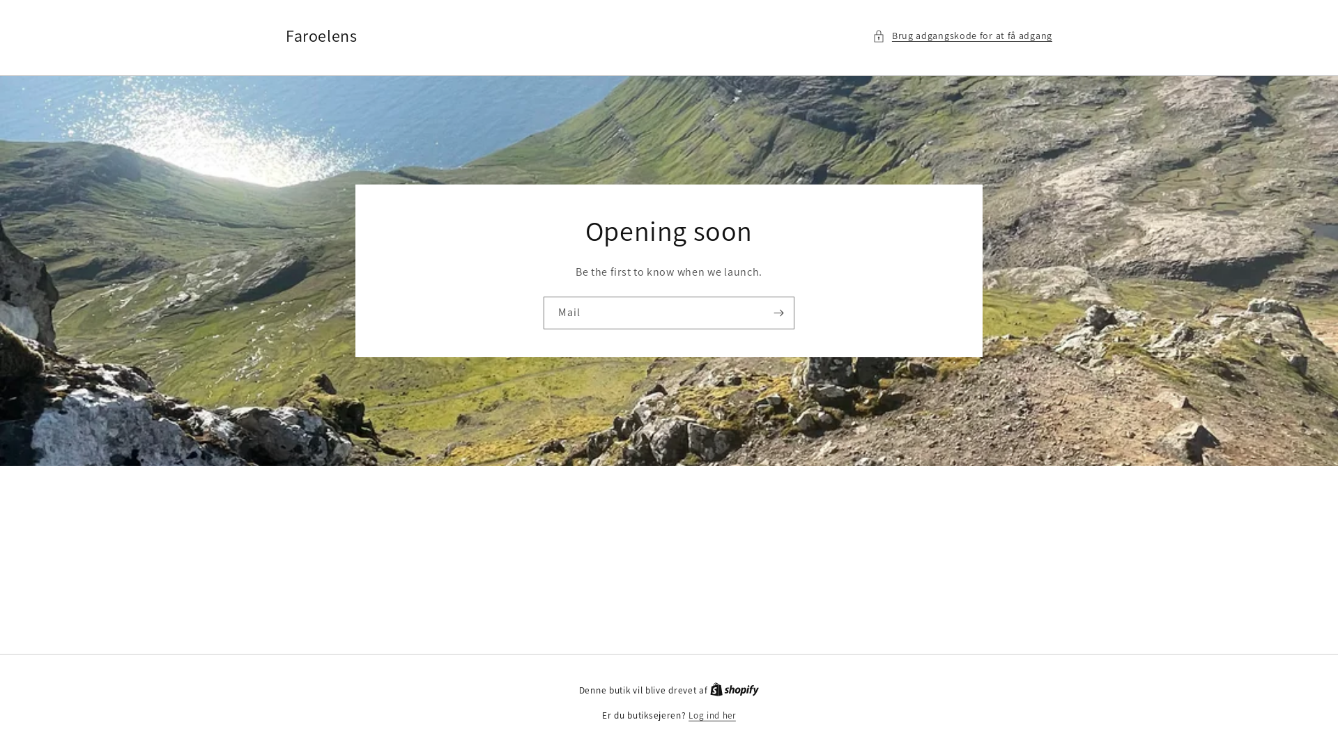 website screenshot of https://faroelens.com/