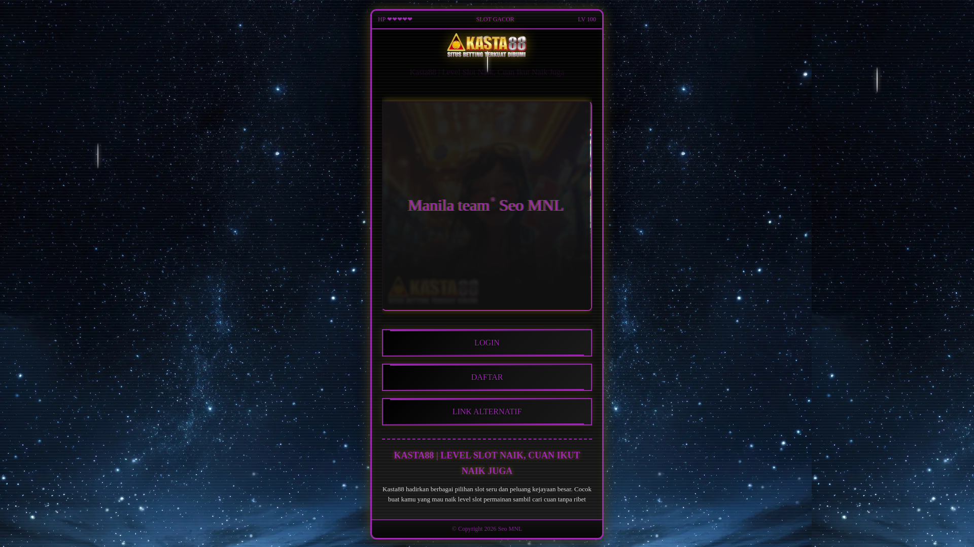 website screenshot of https://masukkasta88.pages.dev/