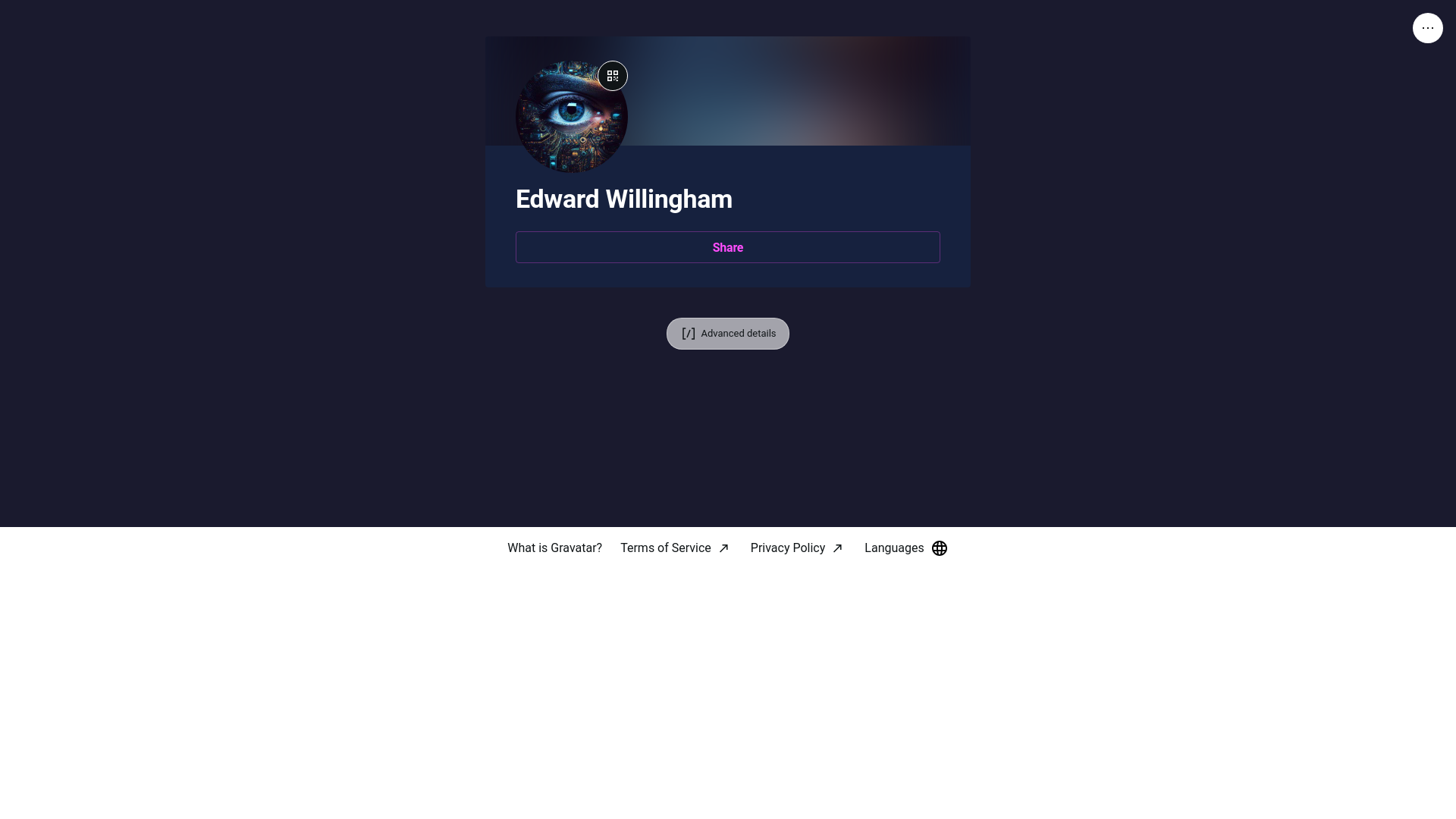 website screenshot of https://edwardwillingham.link/