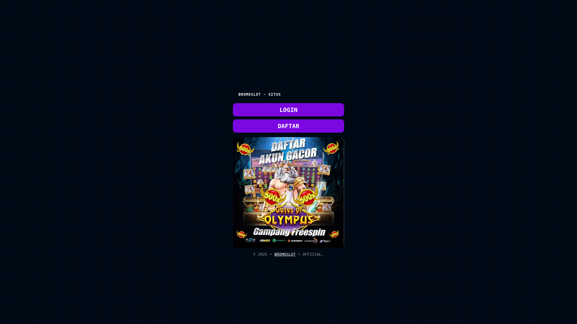 website screenshot of https://bromo-slot-gacor.pages.dev/