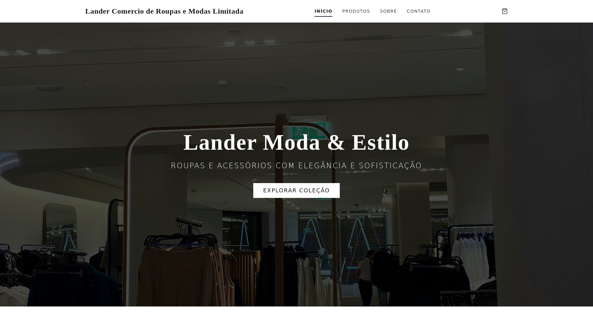 website screenshot of https://landercomercioderoupasemodaslimitada.click/