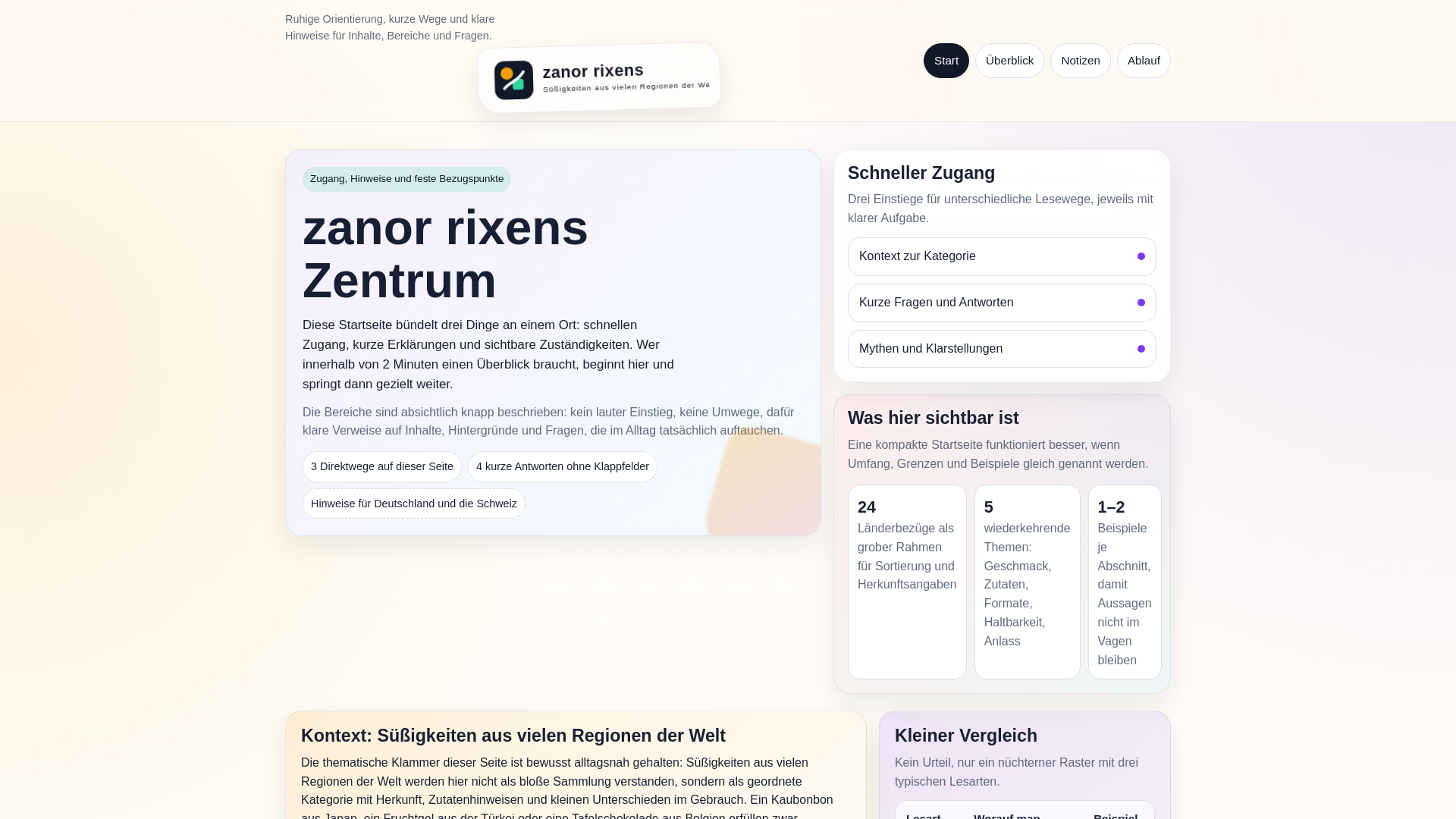 website screenshot of https://zanor-rixens.de/