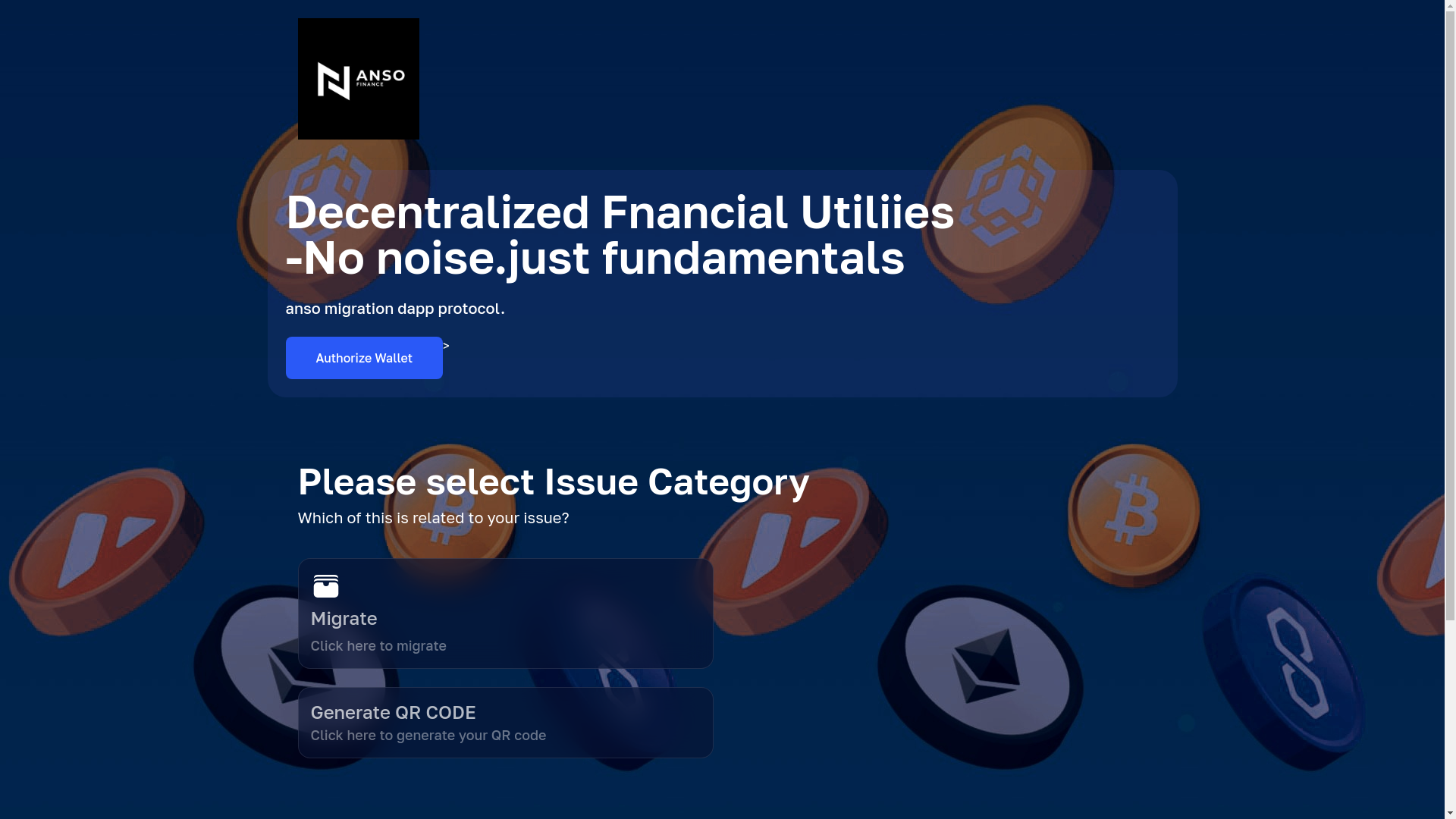 website screenshot of https://ansofinances.pages.dev/