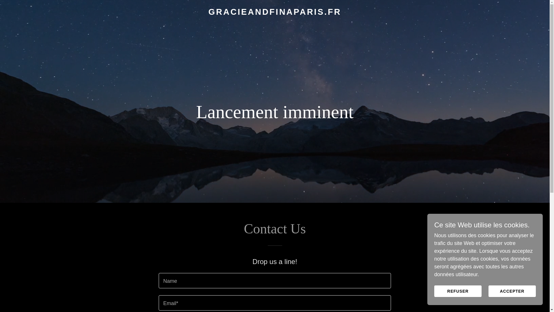 website screenshot of https://gracieandfinaparis.fr/