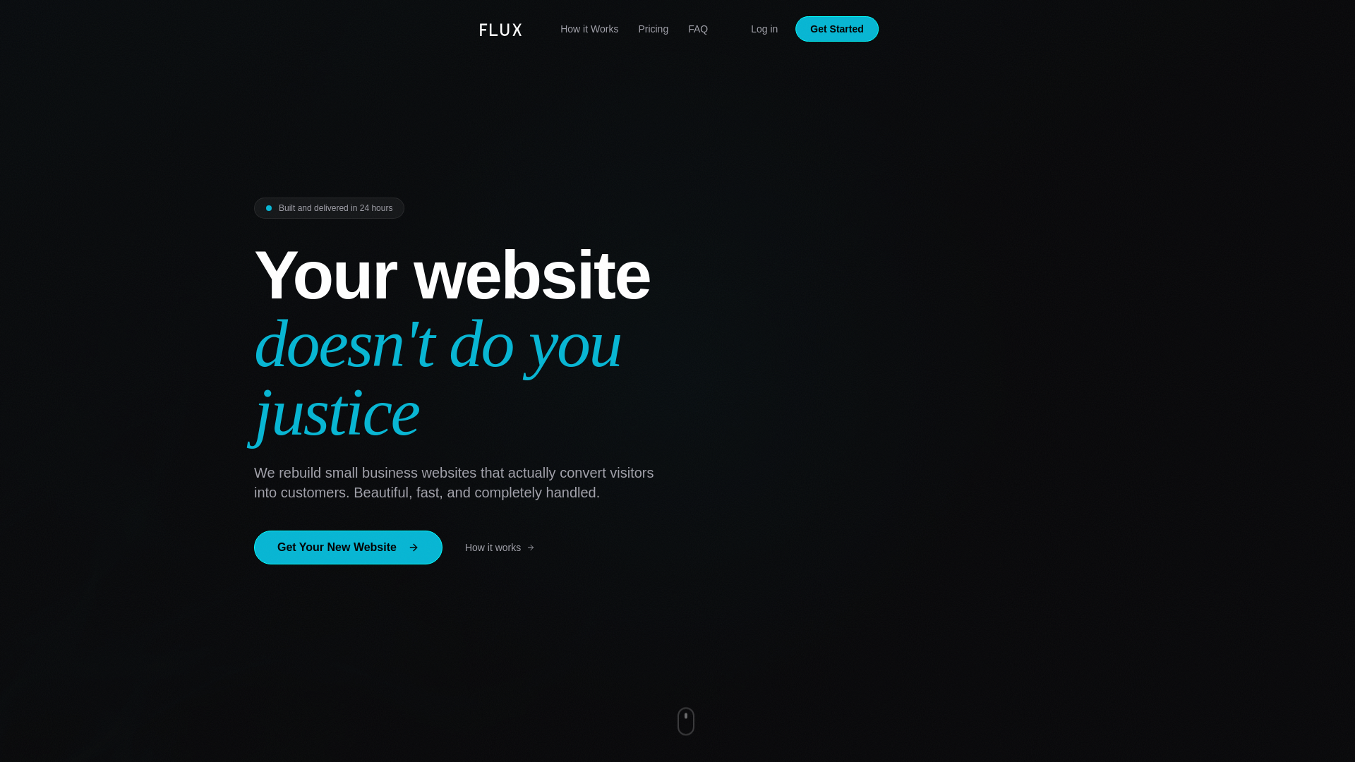 website screenshot of https://choiceflux.com/