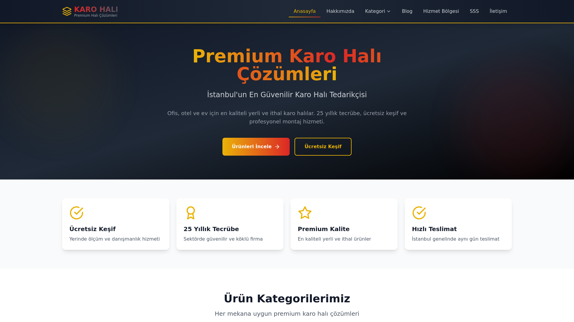 website screenshot of https://karohali.work/