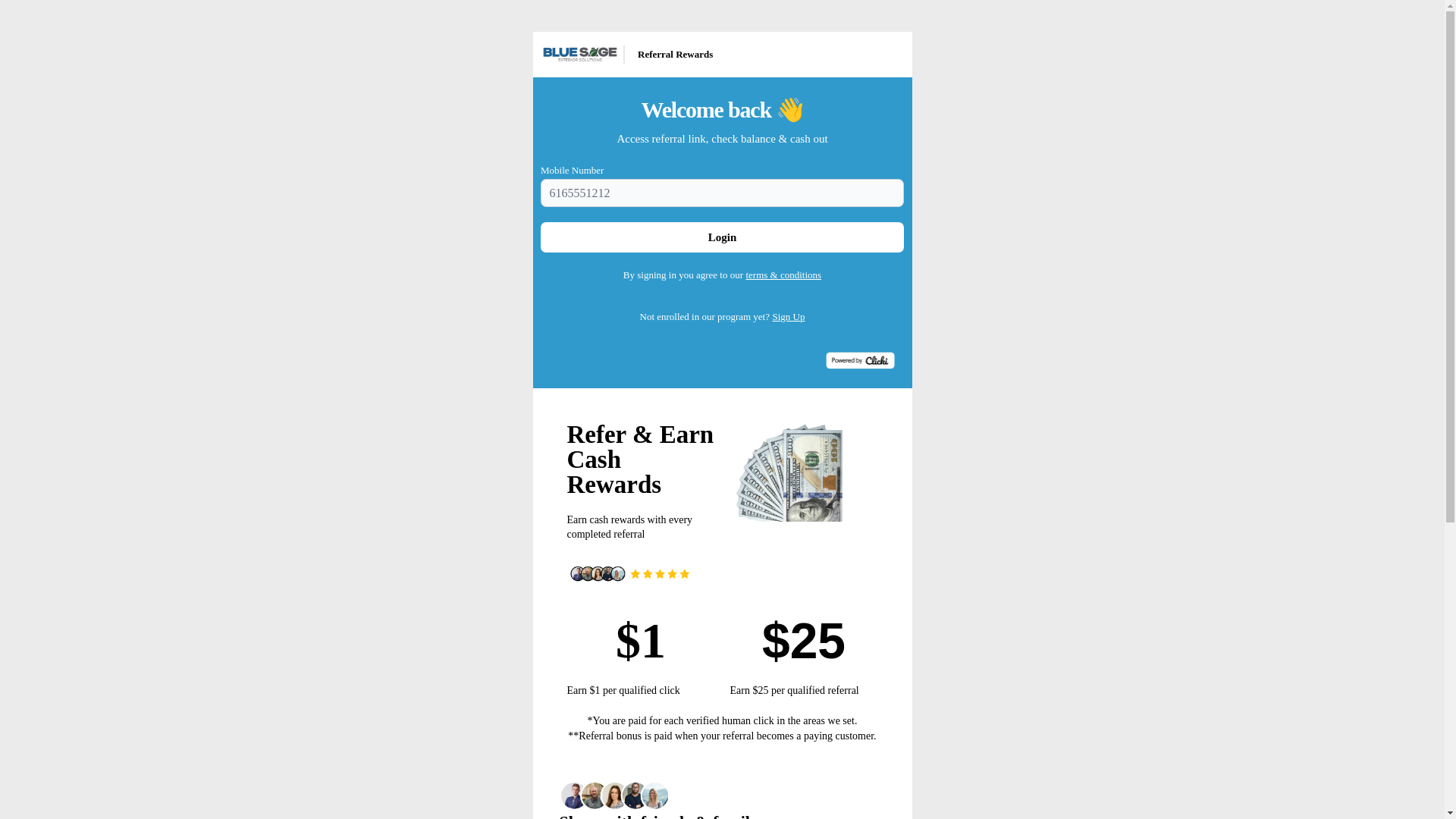 website screenshot of https://referbluesagepros.com/