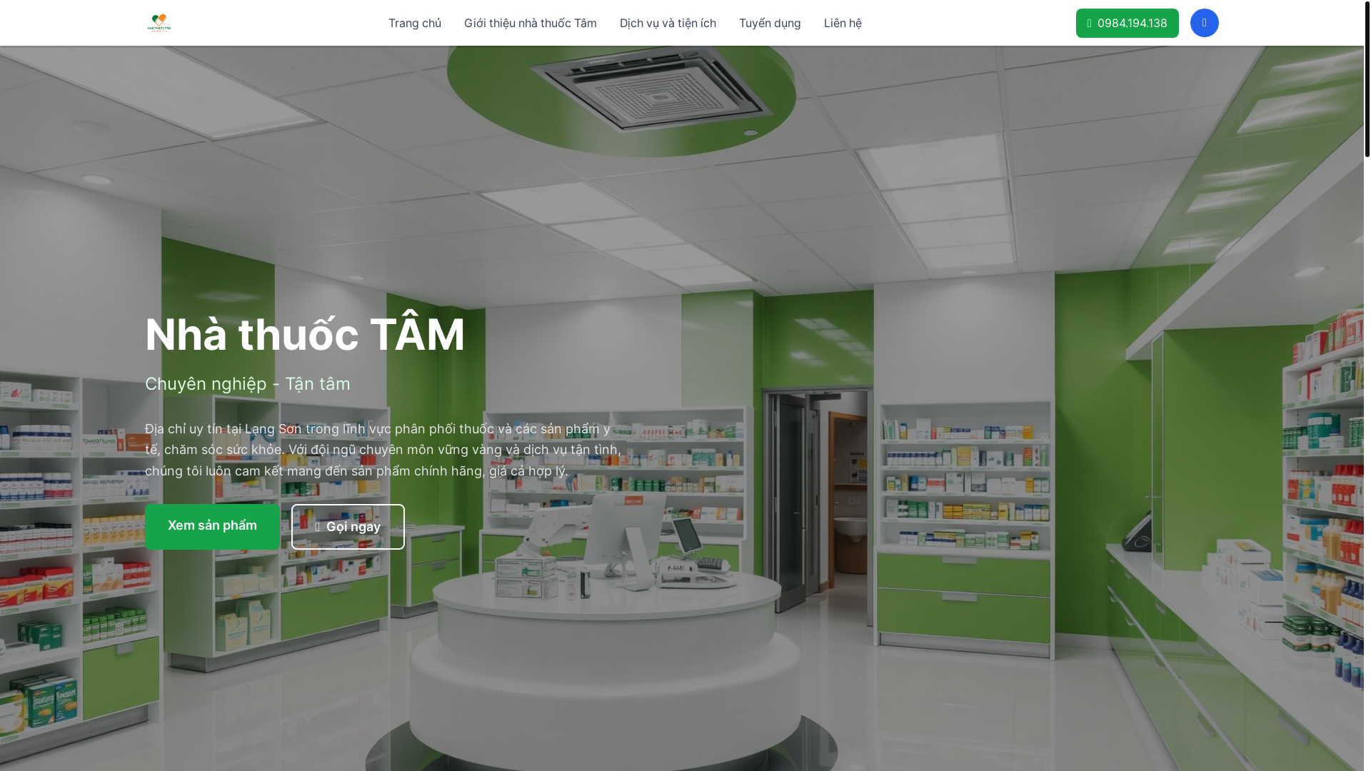 website screenshot of https://nhathuoctam.com.vn/