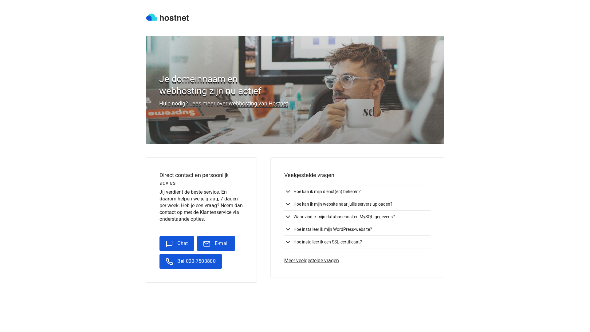 website screenshot of https://landvolwerkenlicht.nl/