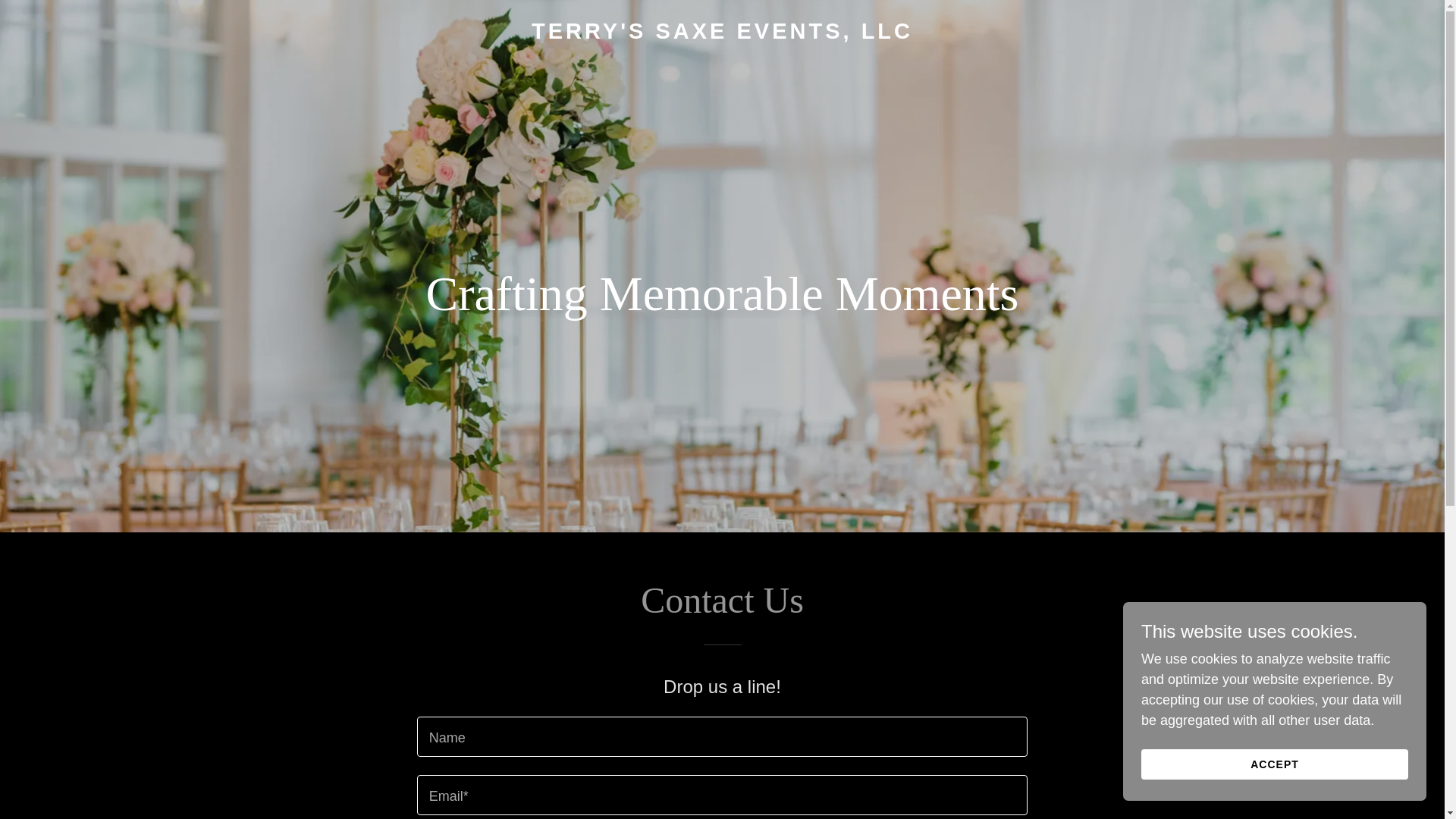 website screenshot of https://terrysaxe.com/