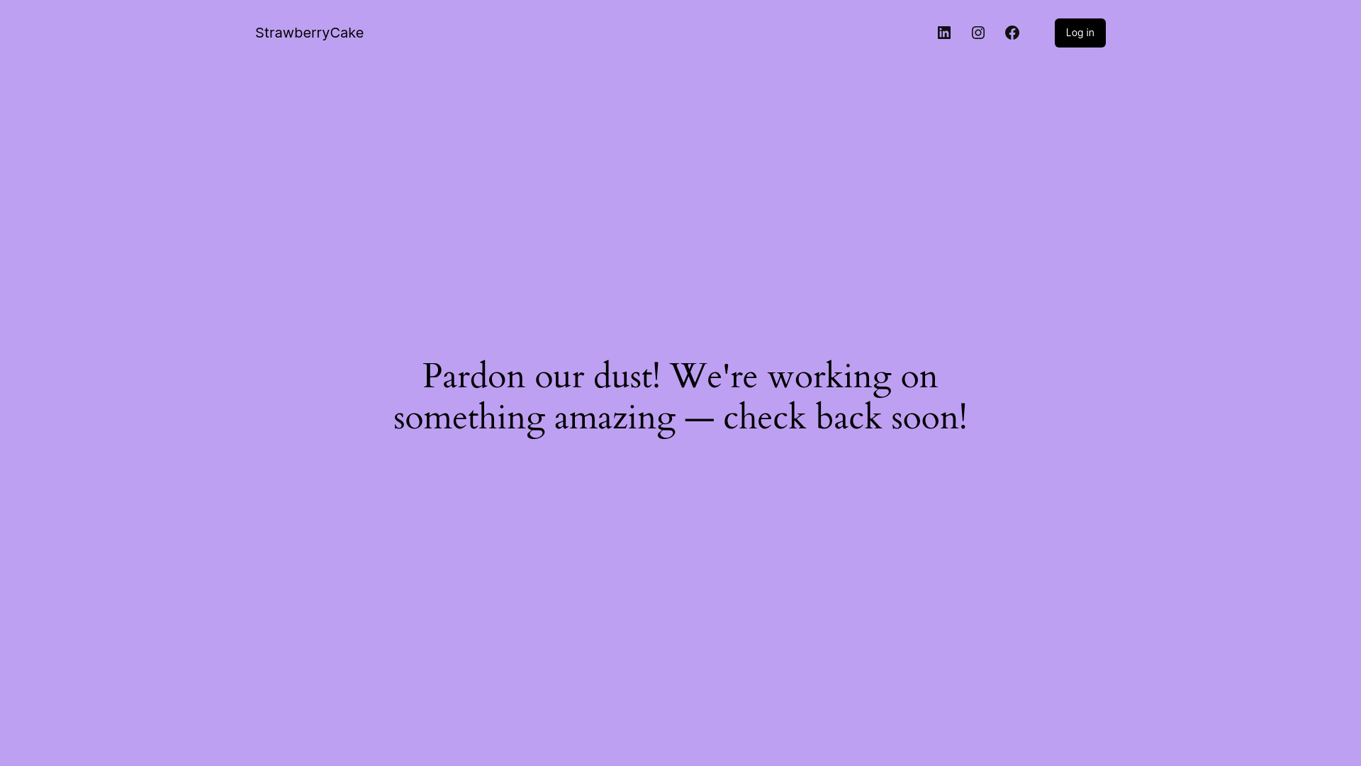 website screenshot of https://strawberrycake.art