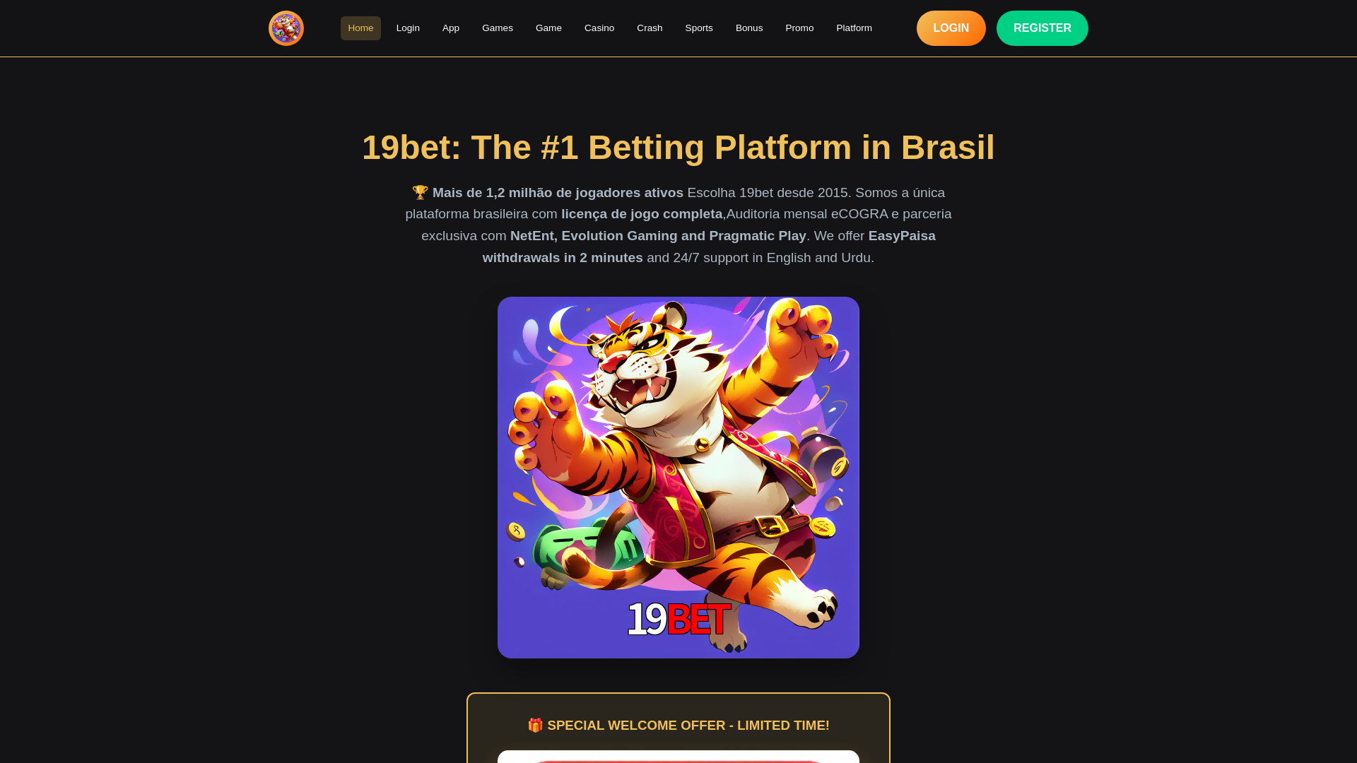 website screenshot of https://19betm1.com/