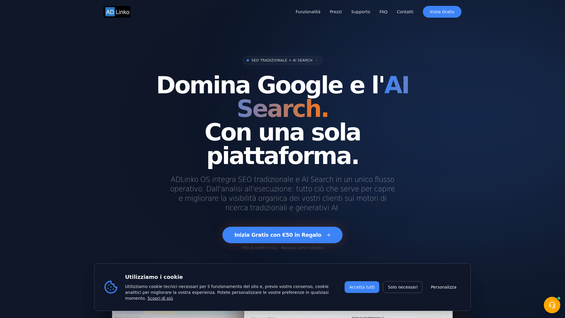 website screenshot of https://adlinkoai.com/