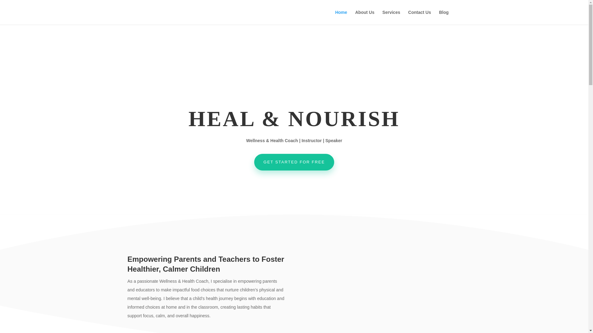 website screenshot of https://healandnourish.online/