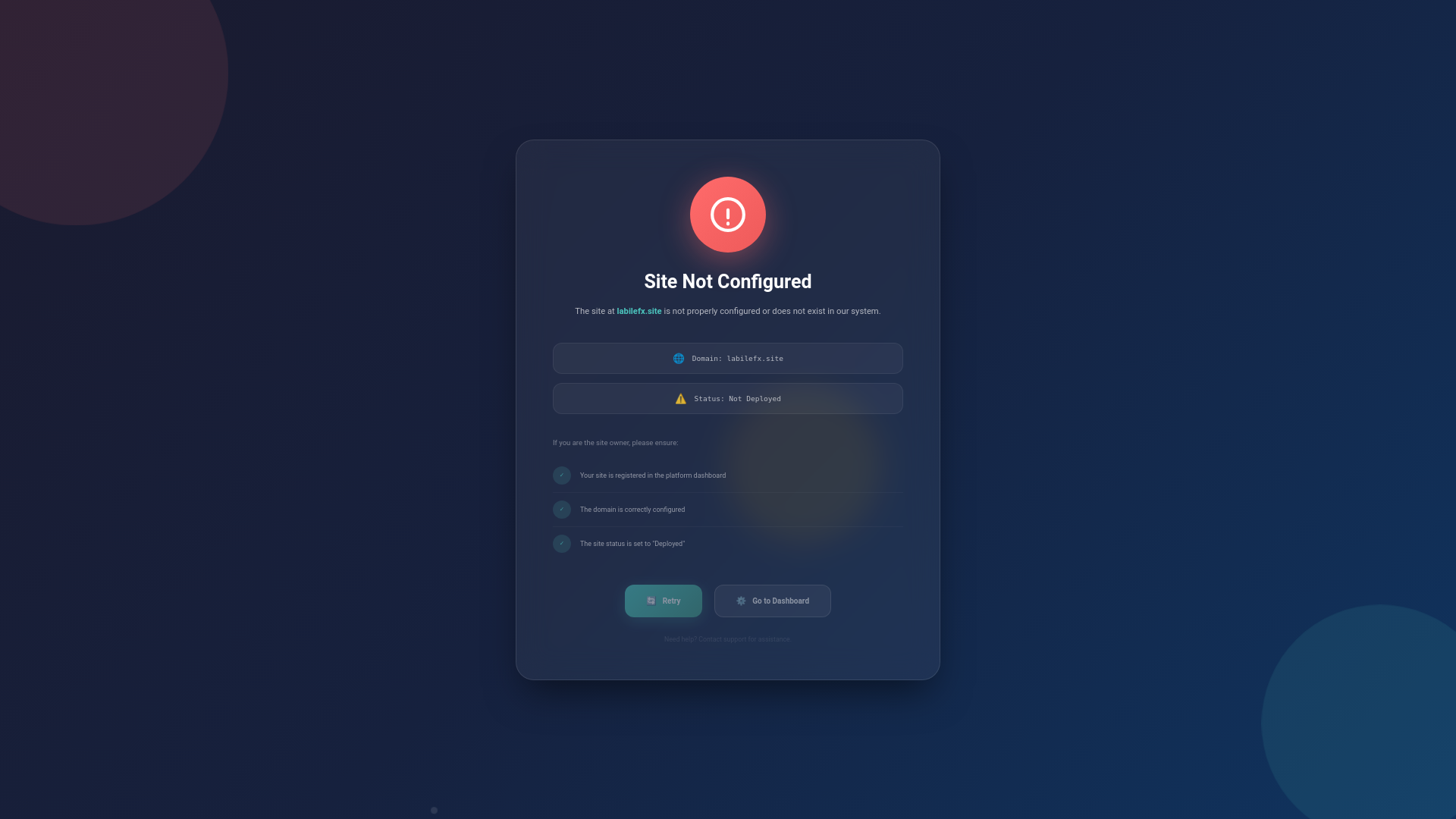 website screenshot of https://labilefx.site/