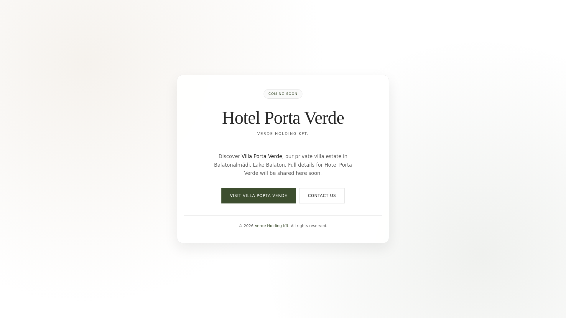website screenshot of https://hotelportaverde.com