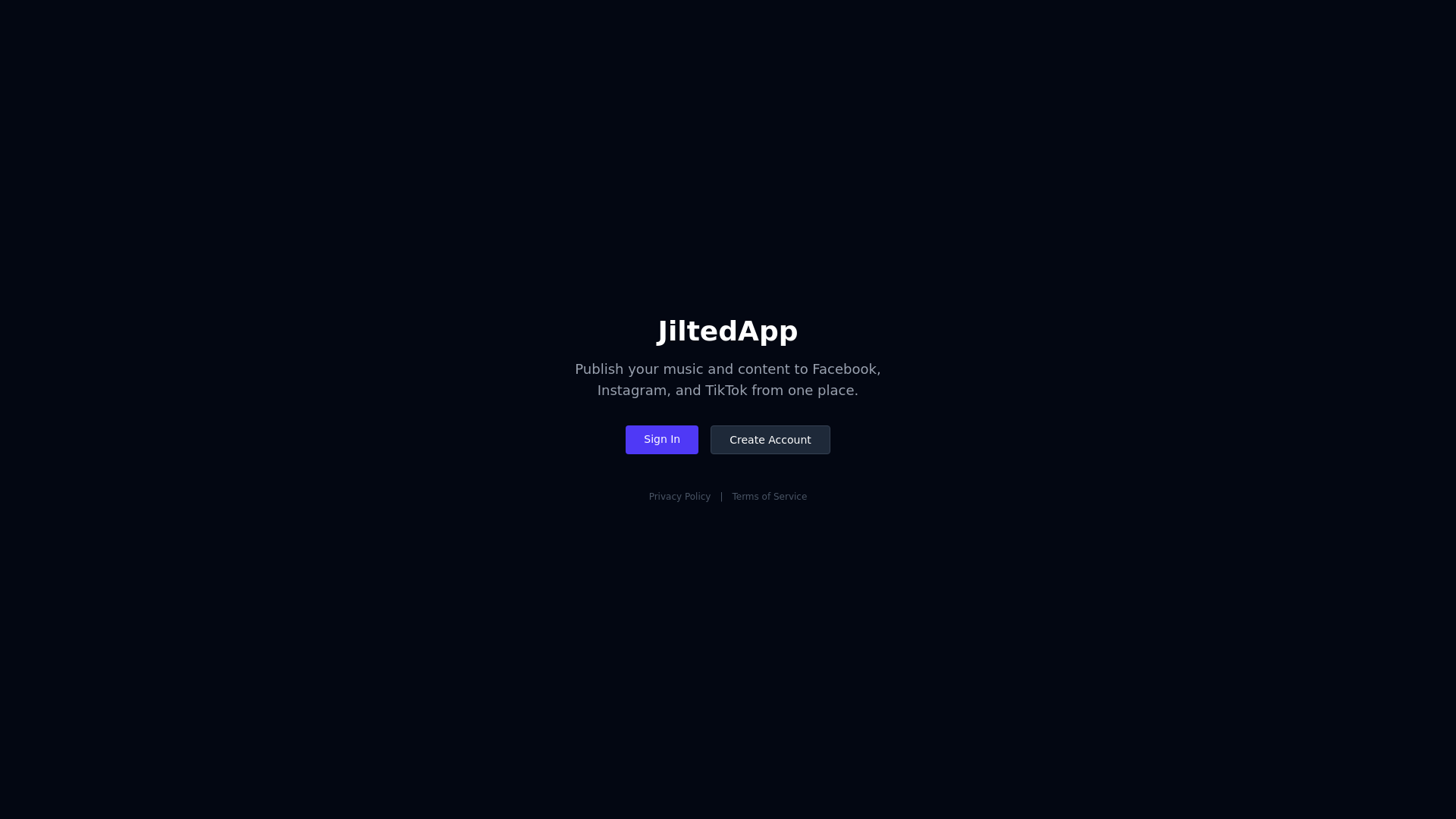 website screenshot of https://jiltedbot.com