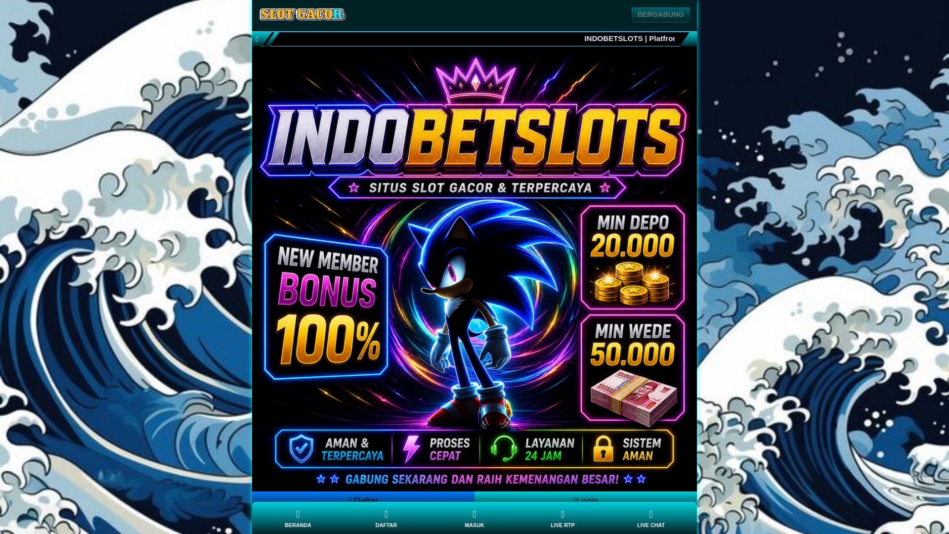 website screenshot of https://indobetslots.pages.dev/