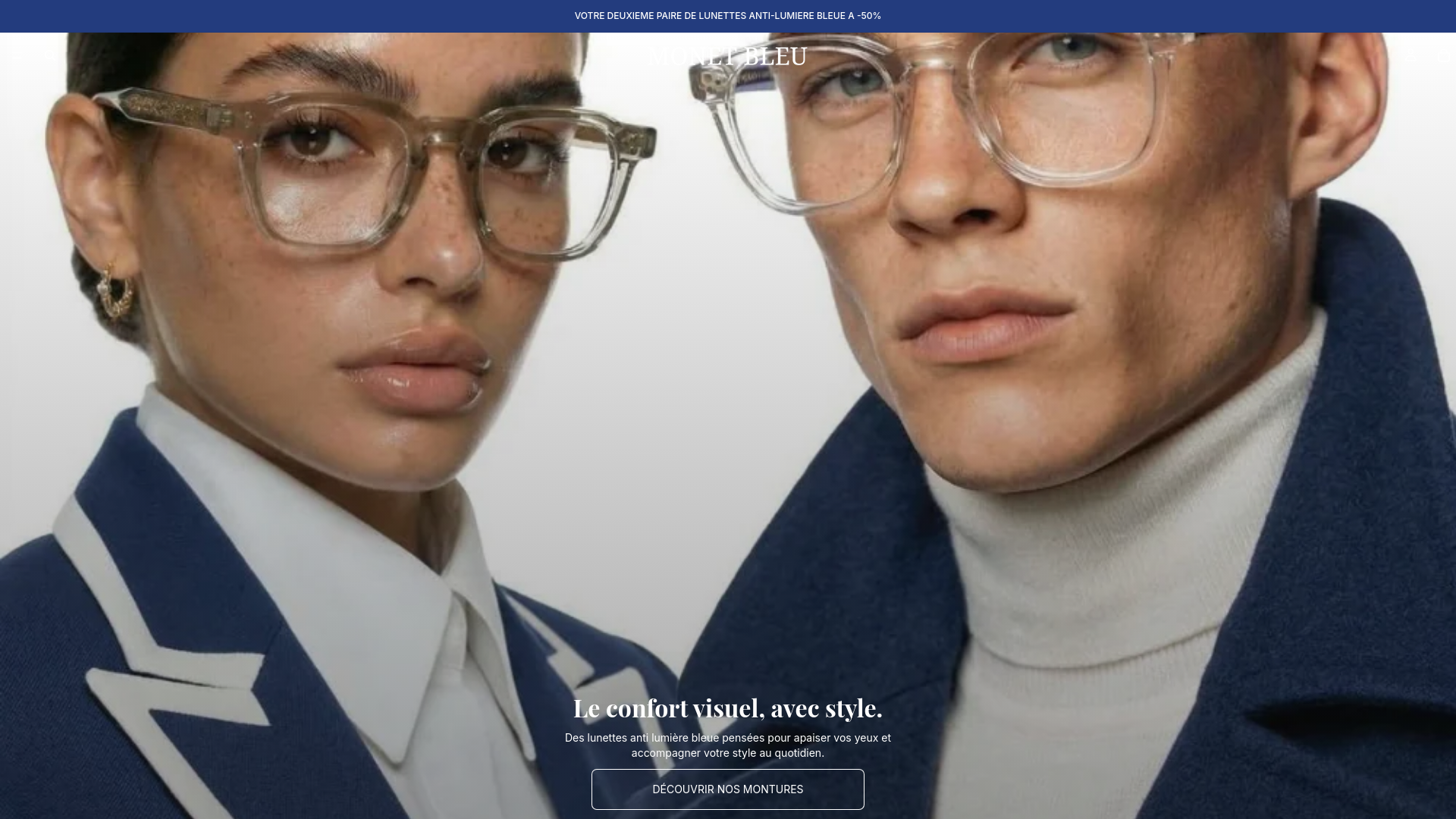 website screenshot of https://monetbleu.com/