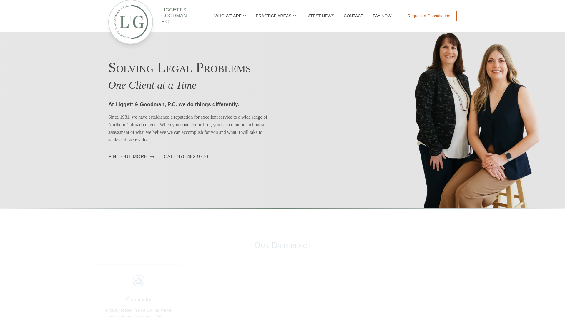 website screenshot of https://liggett-goodman-p-c-mkepu2n6.pages.dev/
