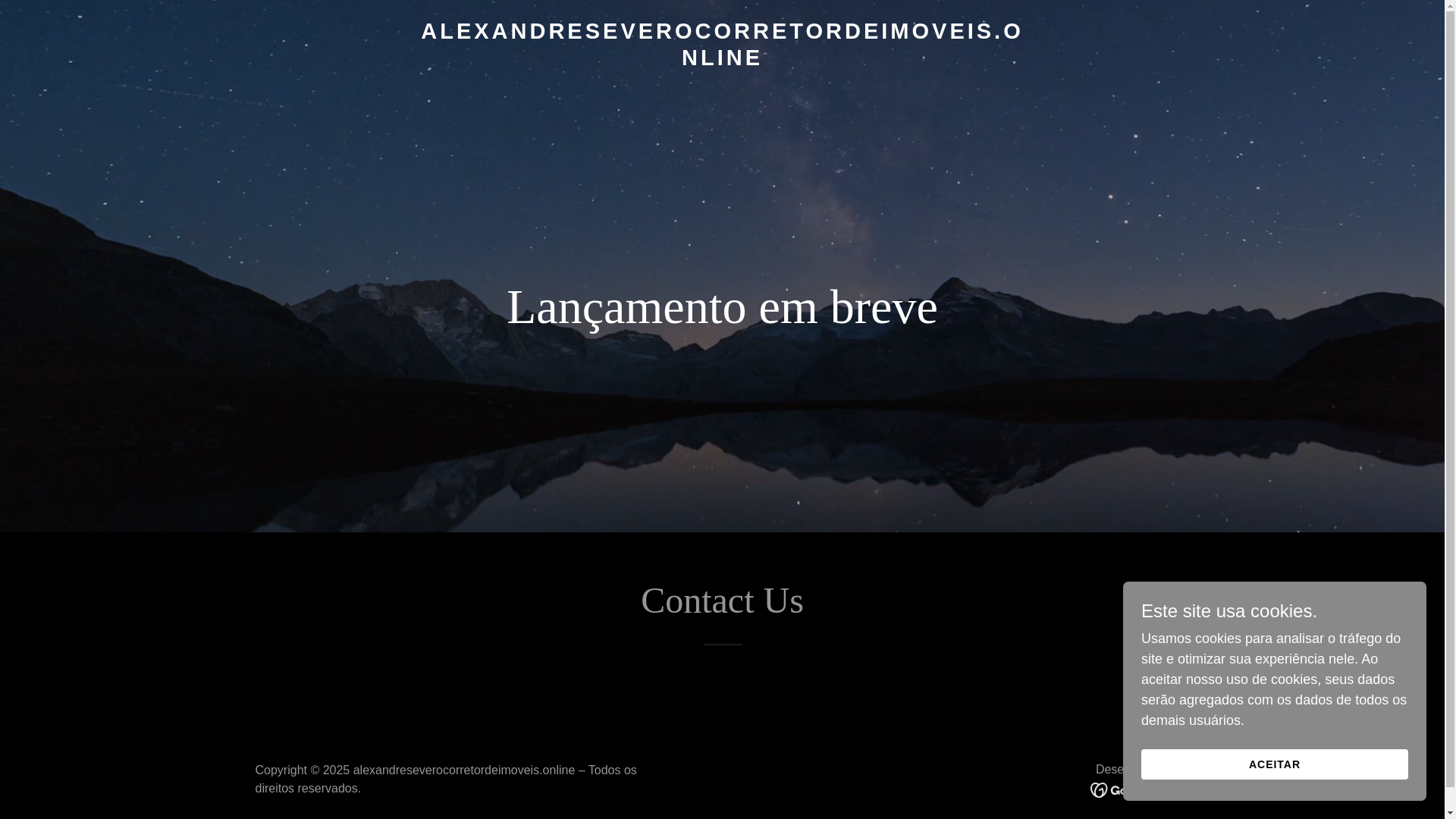 website screenshot of https://alexandreseverocorretordeimoveis.online/