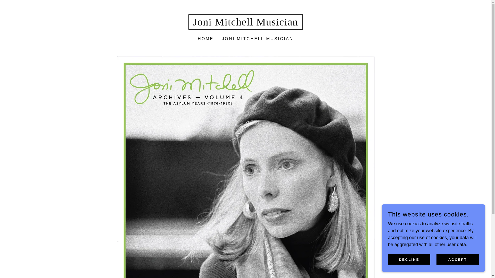 website screenshot of https://jonimitchell-artist.com/