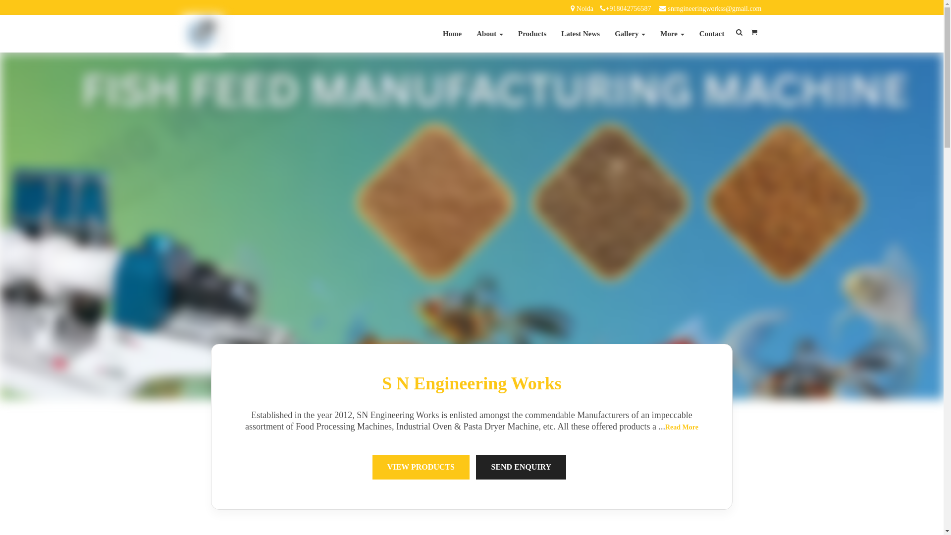 website screenshot of https://fishfeedmachine.in/