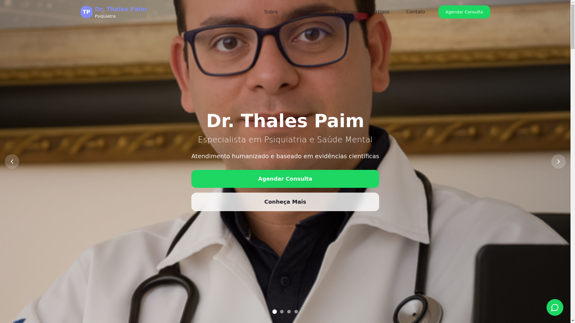 website screenshot of https://drthalespaim.com/