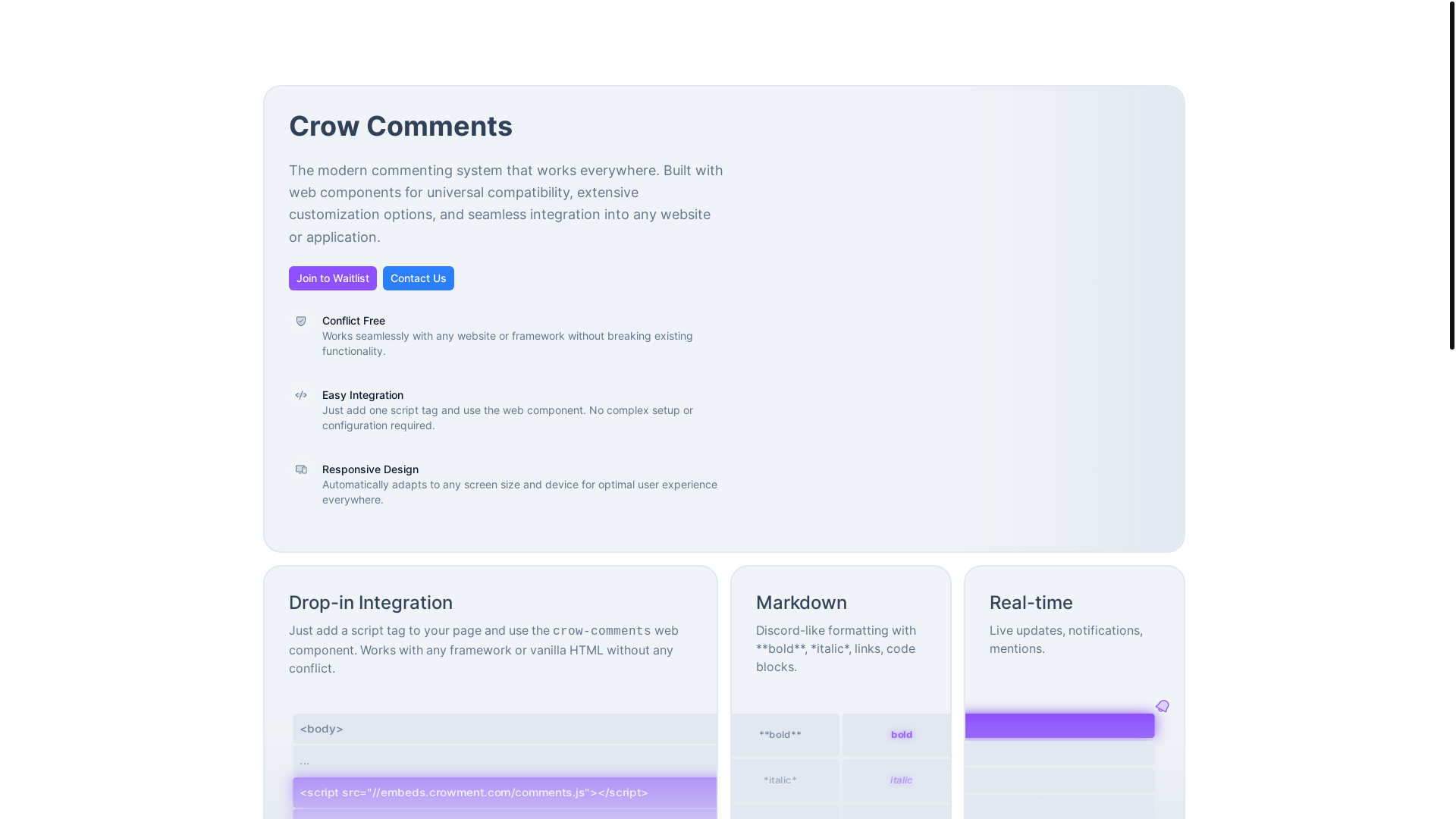 website screenshot of https://crowment-landing.pages.dev/