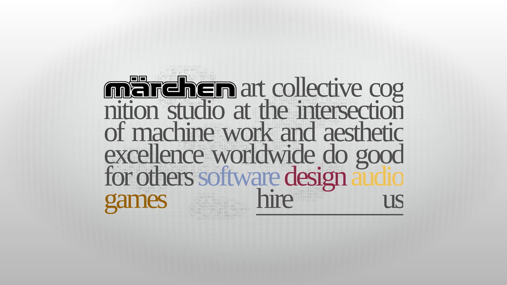 website screenshot of https://marchen.studio/