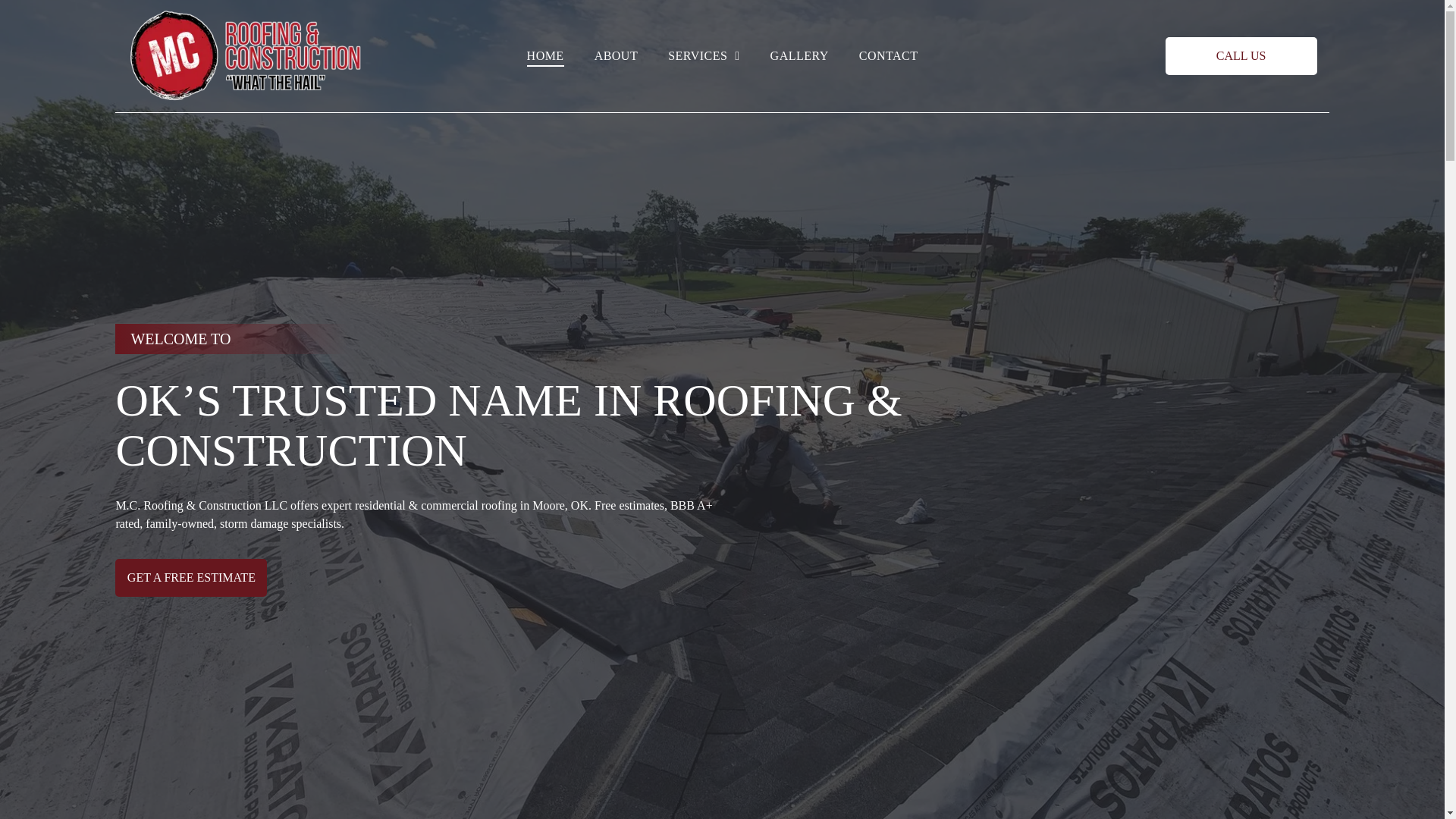 website screenshot of https://mcroofingconstructionllc.com/