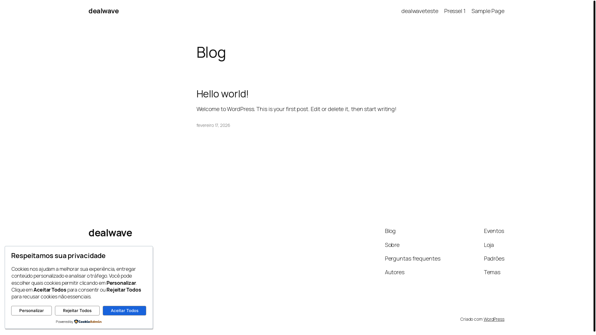 website screenshot of https://dealwavedaily.com/