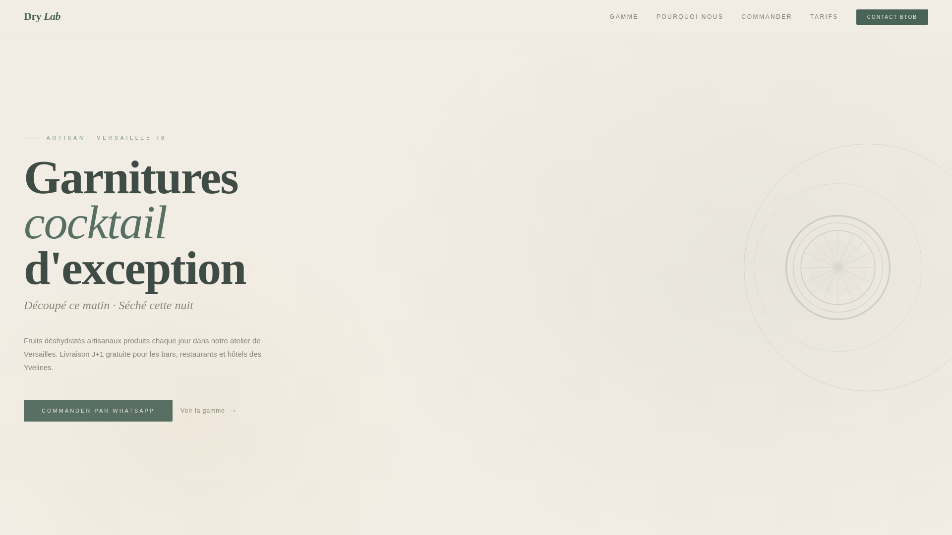 website screenshot of https://drylabparis.fr/