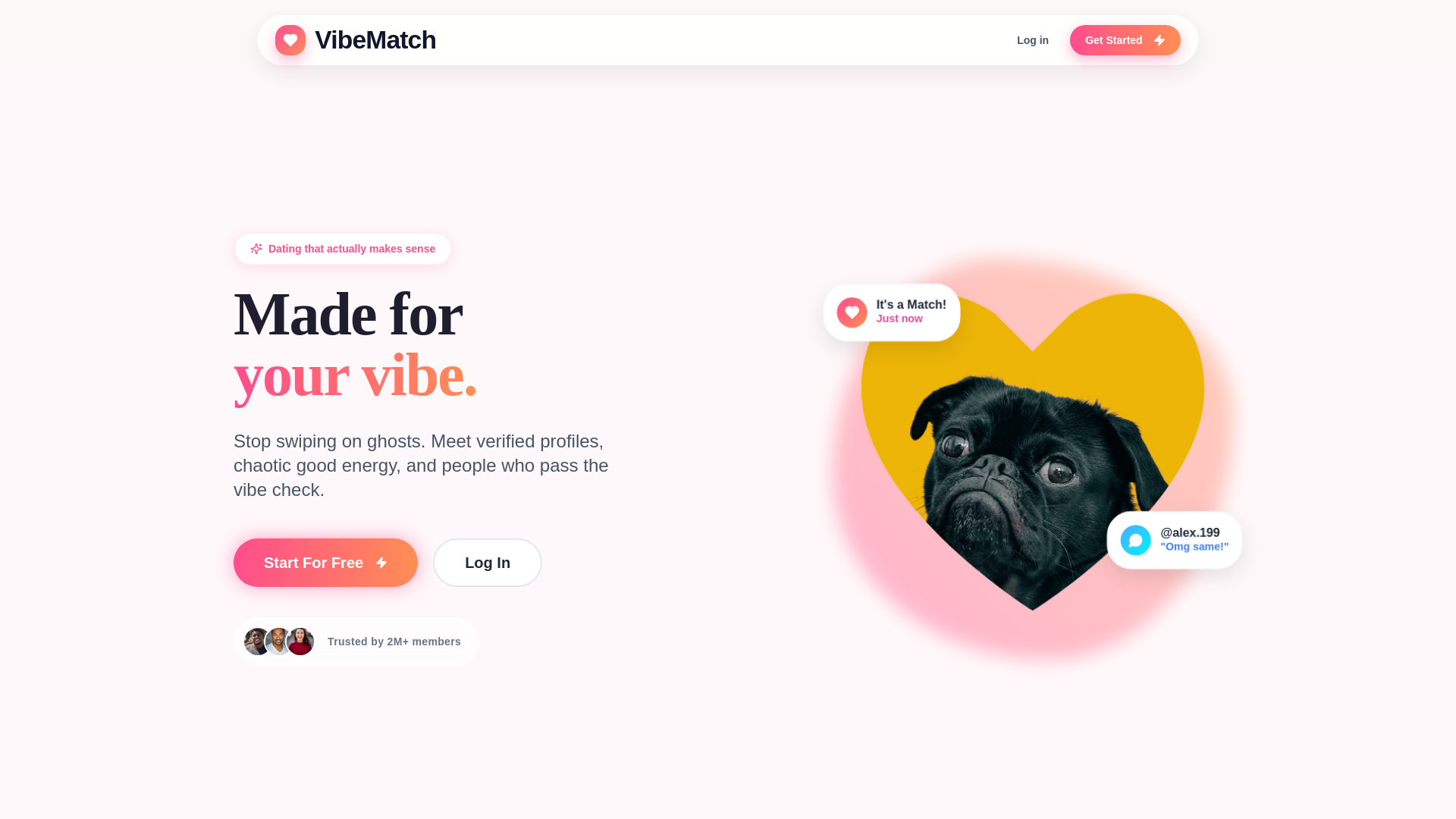 website screenshot of https://heartly-webdating-frontend-8h1el.sevalla.app