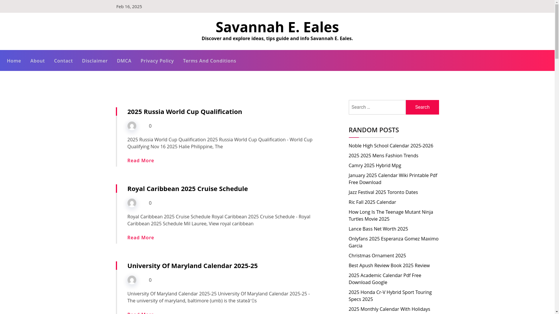 website screenshot of https://savannaheeales.pages.dev/