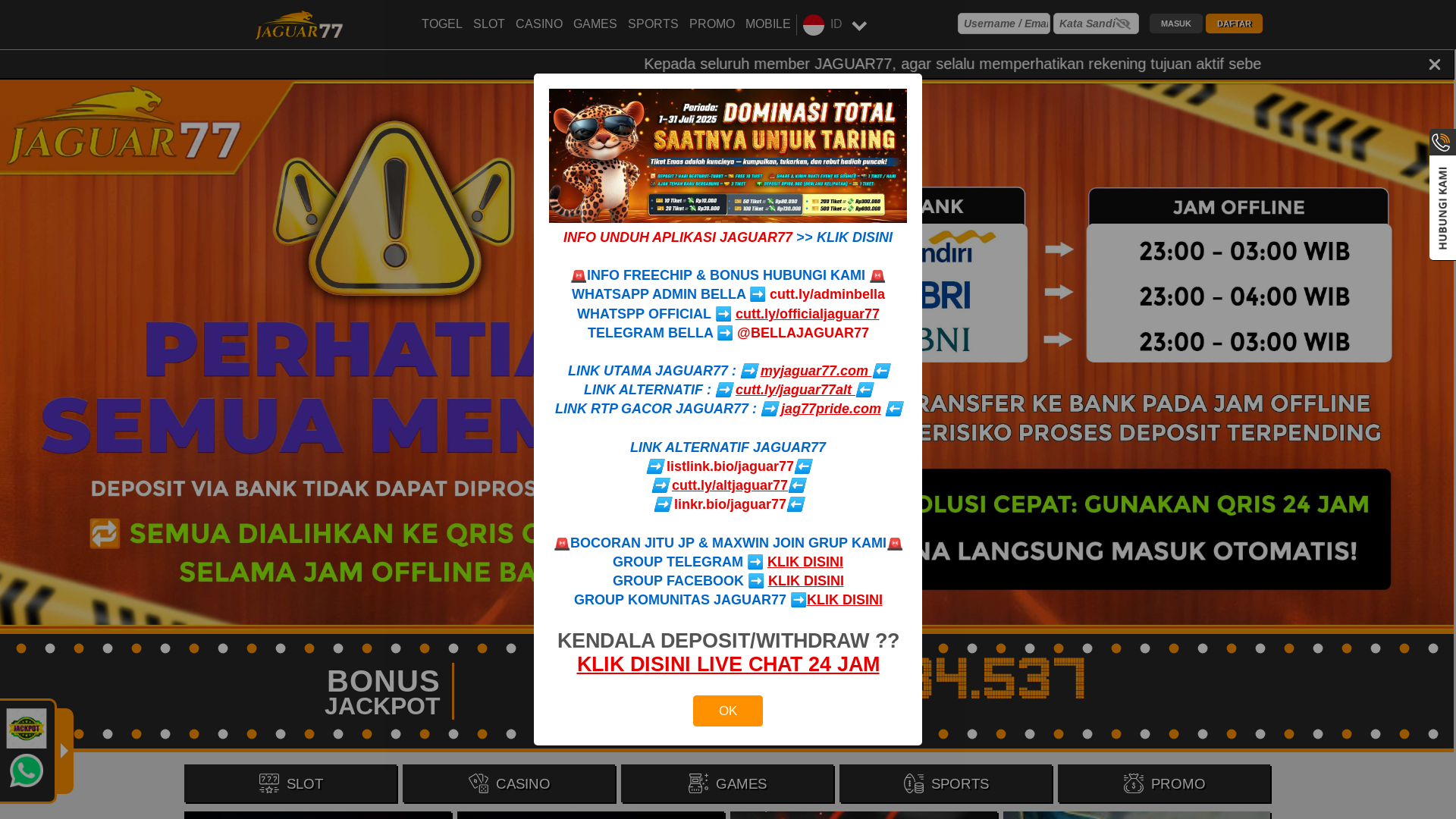 website screenshot of https://jagflare.com/