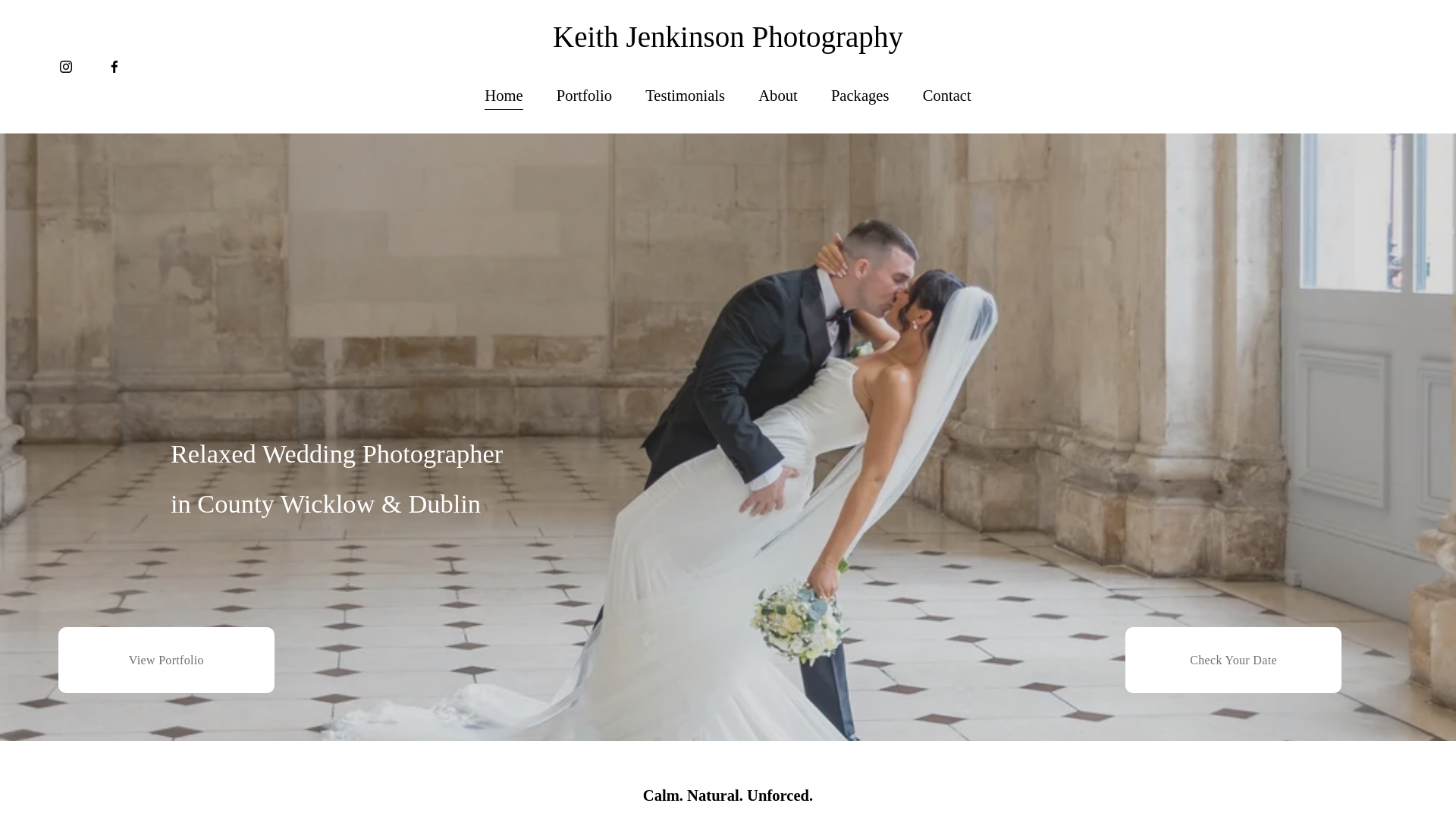 website screenshot of https://keithjenkinson.ie/