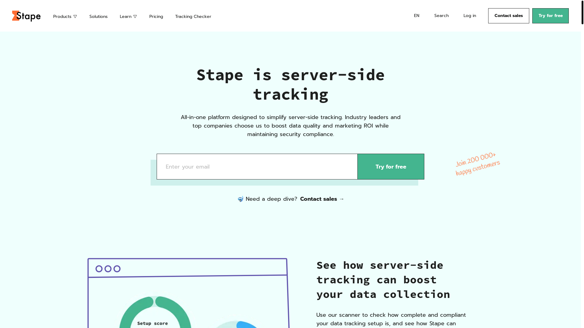website screenshot of https://stapehub.com/