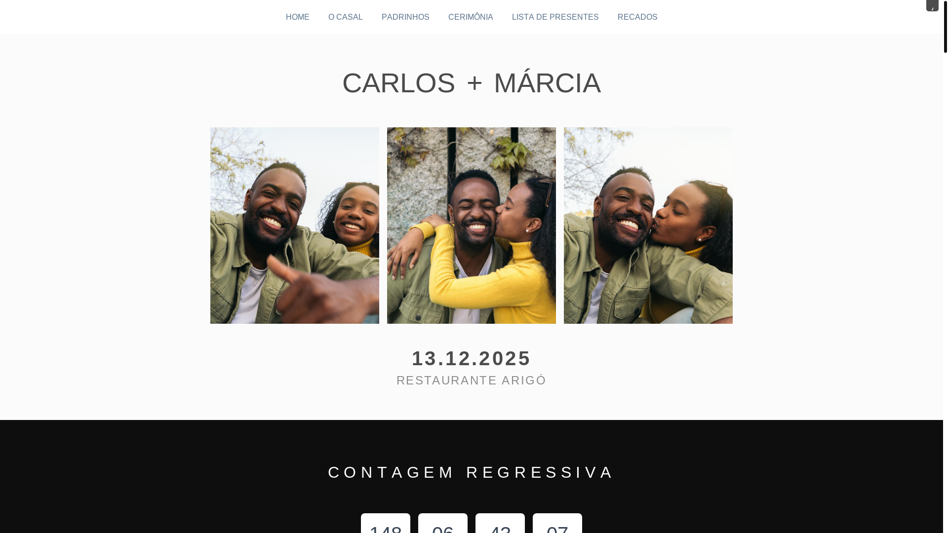 website screenshot of https://marciaecarlos.com.br/
