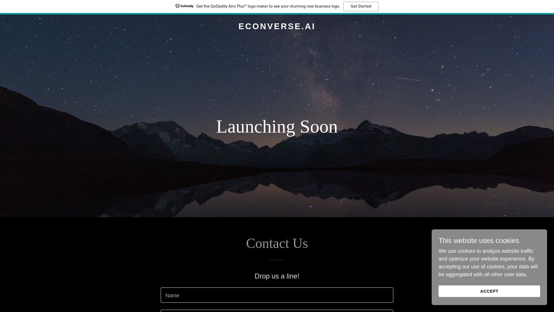 website screenshot of https://econverse.ai/