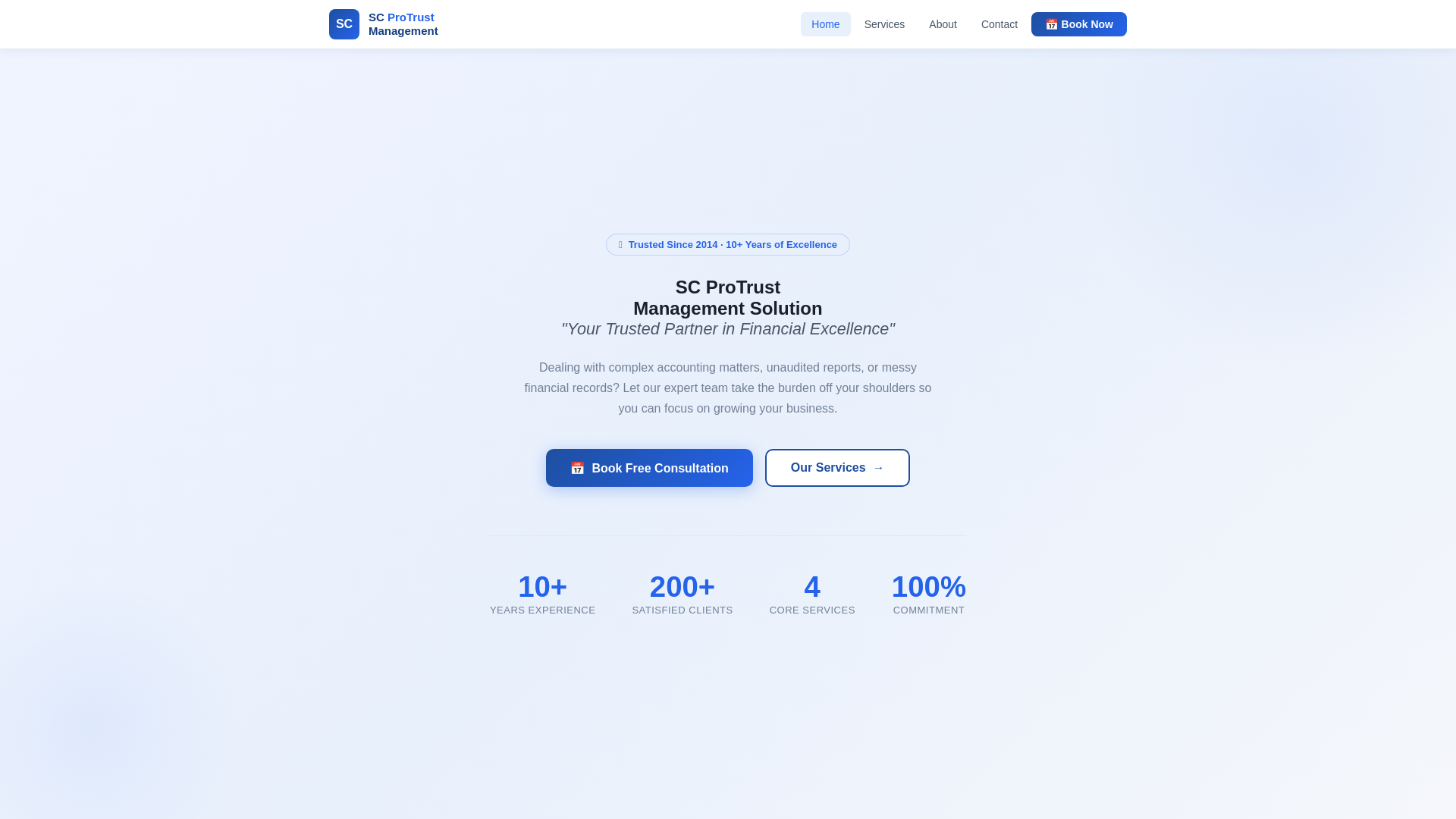 website screenshot of https://scprotrustmanagement.com/
