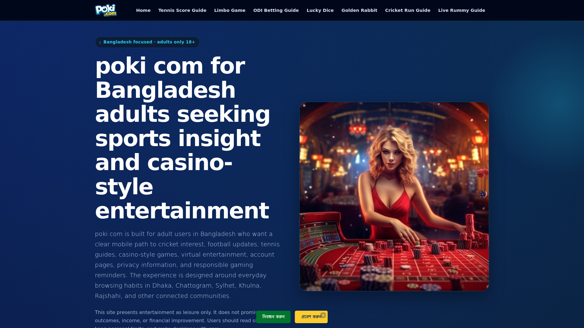website screenshot of https://pokicom.org/