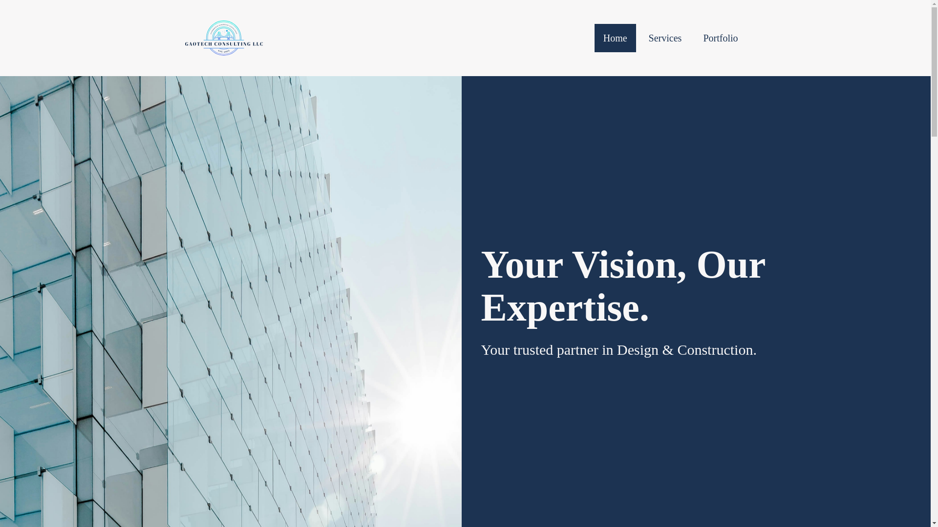 website screenshot of https://gaotechconsulting.com/
