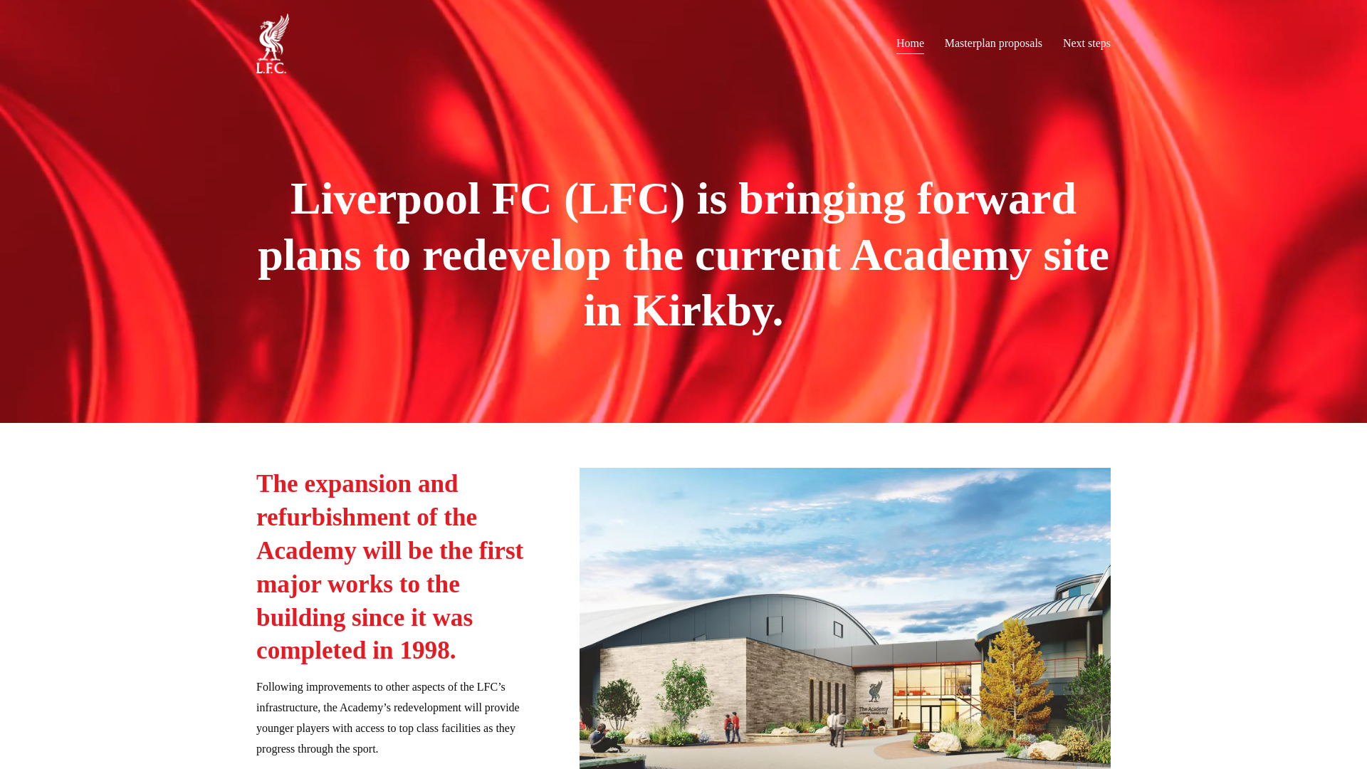 website screenshot of https://lfcacademyconsultation.com