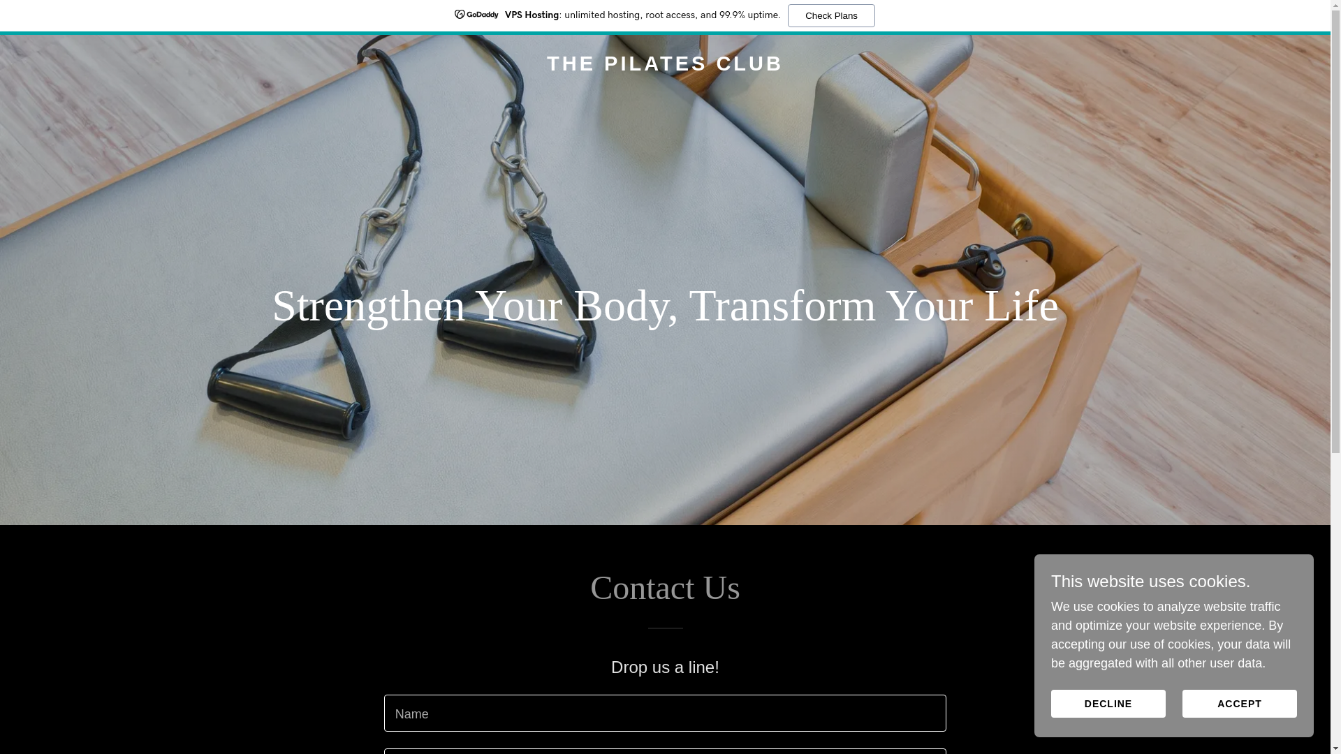 website screenshot of https://thepilatesclub.uk/