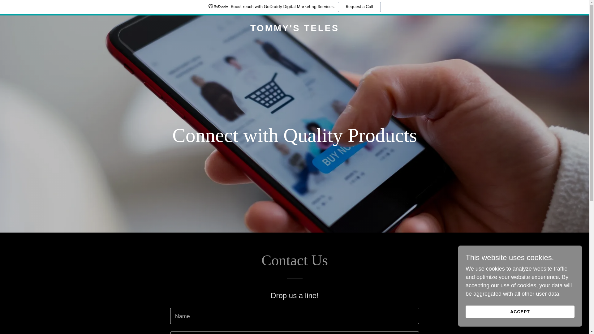 website screenshot of https://tommysteles.com/