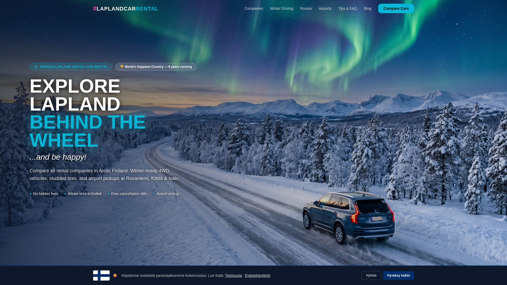 website screenshot of https://laplandcarrental.pages.dev/