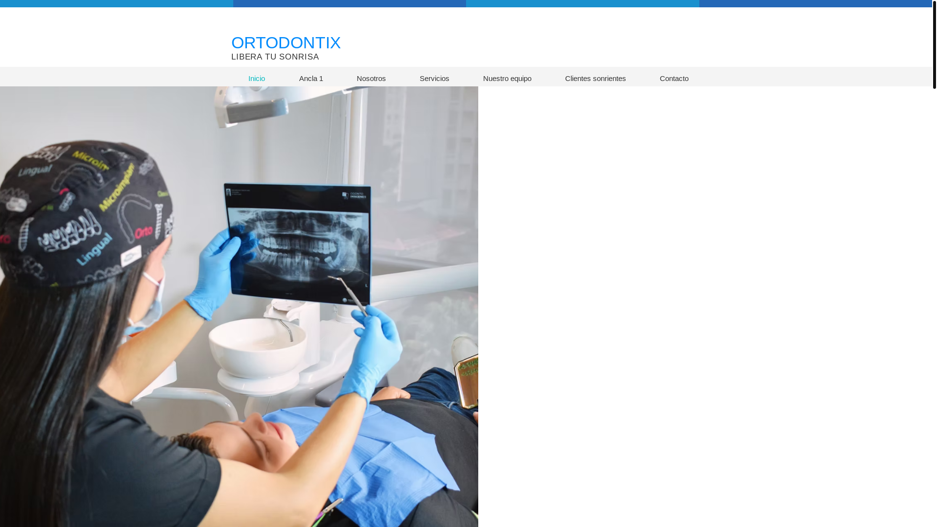 website screenshot of https://clinicaortodontix.net/