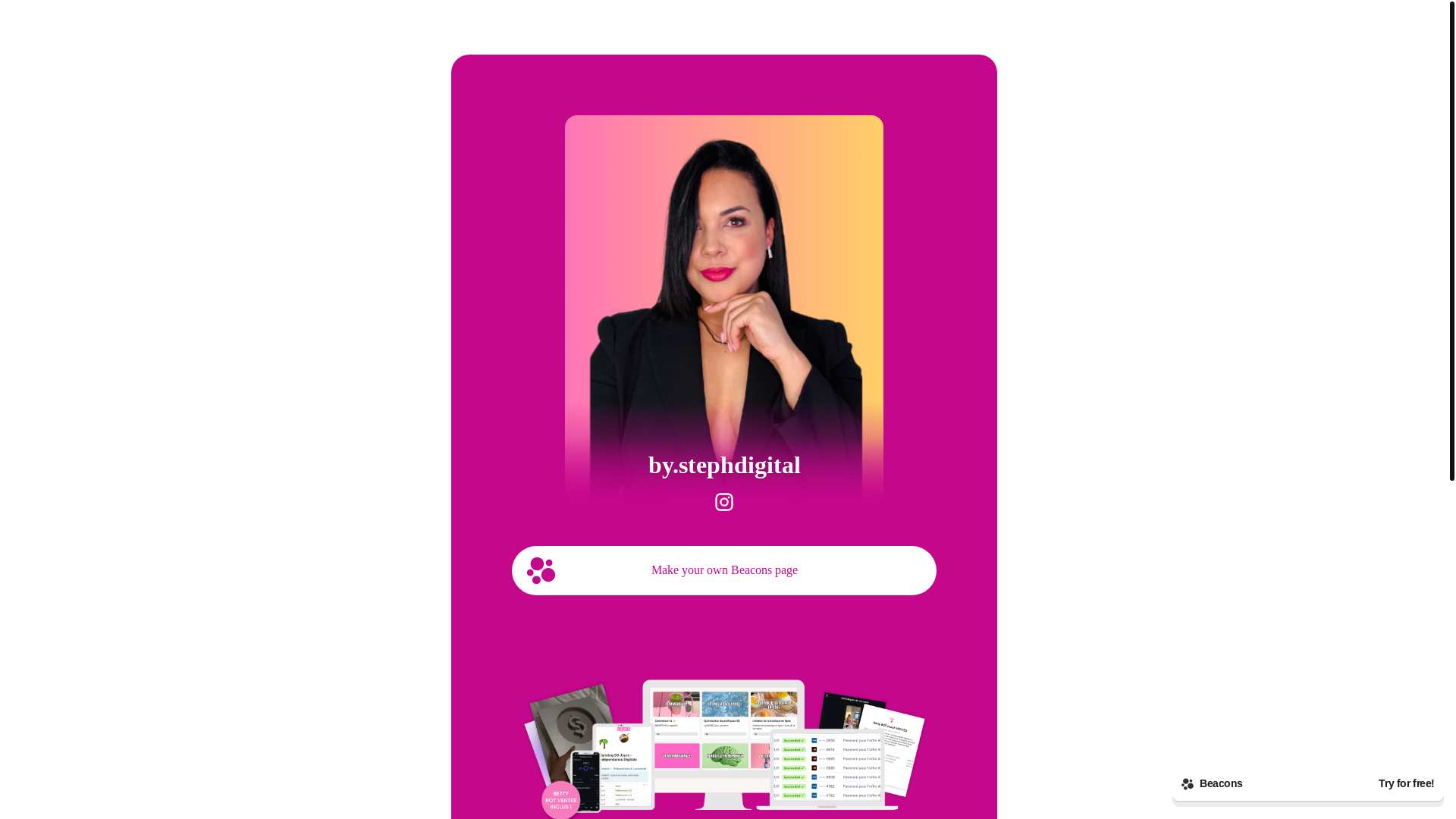 website screenshot of https://bystephdigital.store/