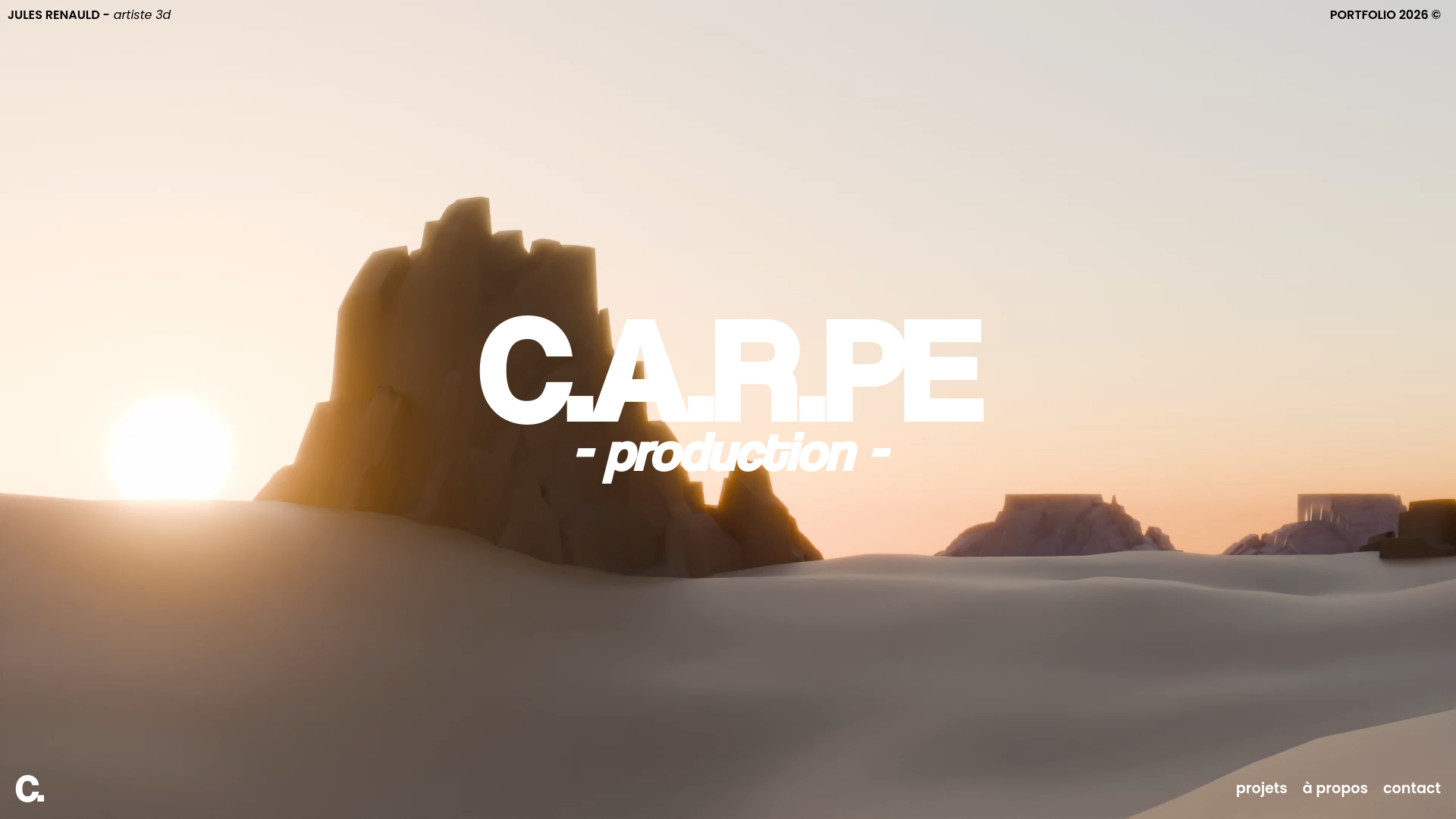 website screenshot of https://julesrenauld.fr